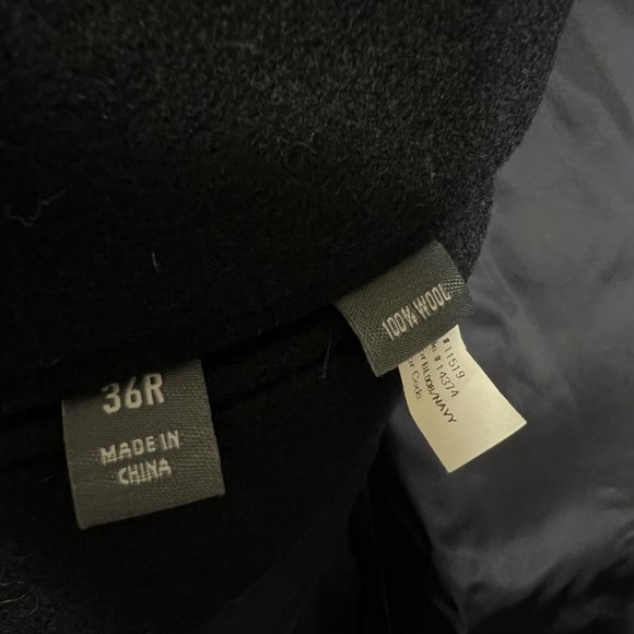 Retail $500 BONOBOS The Italian Wool Topcoat Tuxedo in Navy /Black size EU 36 R - Picture 7 of 12